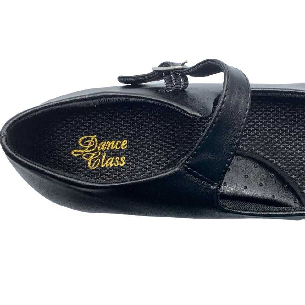 Little Girls Black Mary Jane Tap Shoes Buckle Size 11.5 New Recital Dance Class - Picture 6 of 8